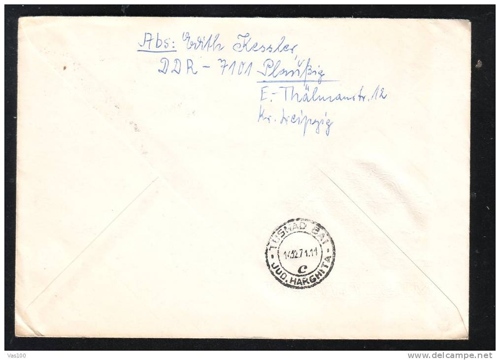 LENIN STAMPS ON  COVER 1975 NICE FRANKING FROM GERMANY SEND TO ROMANIA. - Storia Postale