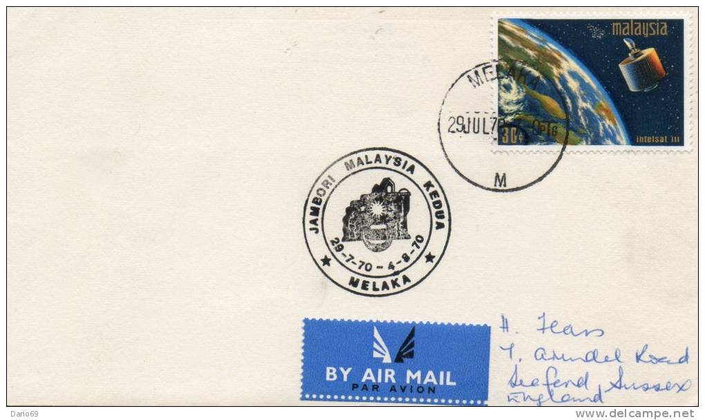 1970   LETTERA AIR MAIL - Malesia (1964-...)