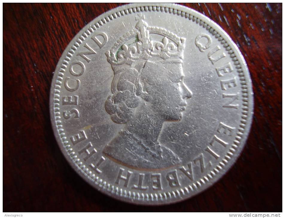SEYCHELLES 1966 ONE RUPEE Copper-nickel Coin USED In Fine Condition. - Seychellen