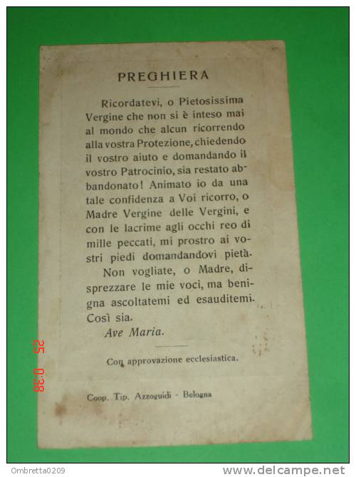 B.V.d.GRAZIE Di FINALE Nell´EMILIA,Modena - Coop.Tip.Azzoguidi Bologna Santino - Images Religieuses