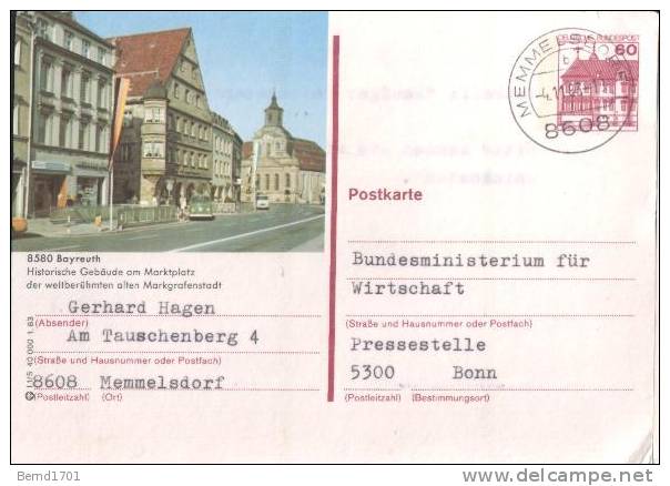 Germany - Karte Echt Gelaufen / Card Used (r871) - Cartes Postales Illustrées - Oblitérées