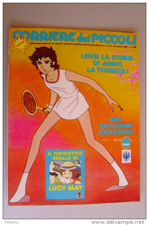 RA#02#13 CORRIERE DEI PICCOLI N.43 Ottobre 1983/FUMETTI MANGA/JENNY TENNISTA/HELLO SPANK/STEFY/PUFFI/CARNEVALI - Corriere Dei Piccoli