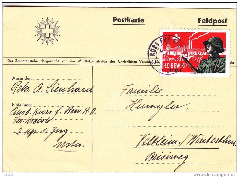 Feldpost - Suisse - Lettre Militaire De 1941 - Soldats - Agriculture - Documenten