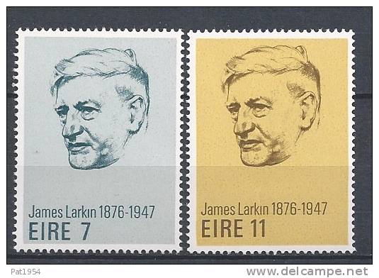 Irlande 1976 Série N°338/339 Neuve** James Larkin - Ungebraucht