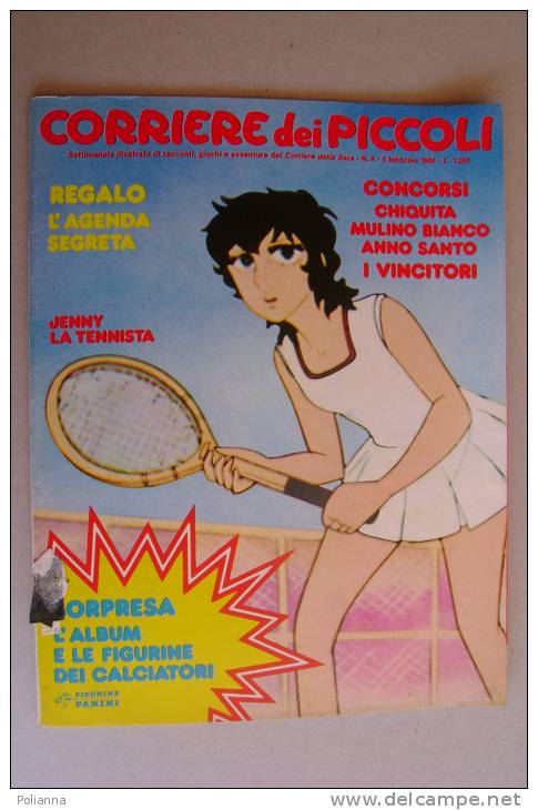 RA#03#03 CORRIERE DEI PICCOLI N.6 Febbraio 1984/FUMETTI MANGA/JENNY TENNISTA/HELLO SPANK/FLINTSTONES/BARBAVERDE/ALTAN - Corriere Dei Piccoli