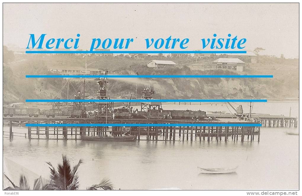 Cp Afrique GHANA Gold Coast Sekondi Sekandee Ville Et Habitations Plage Baie Quai Grus Chemin De Fer Bateau - Ghana - Gold Coast