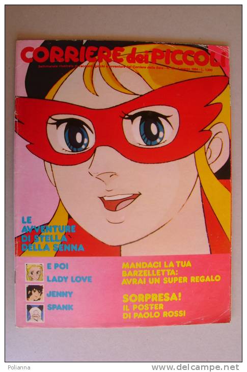 RA#03#06 CORRIERE DEI PICCOLI N.10 Marzo 1984/FUMETTI MANGA/LADY LOVE/HELLO SPANK/TULIPANO NERO/PUFFI/JENNY TENNISTA - Corriere Dei Piccoli