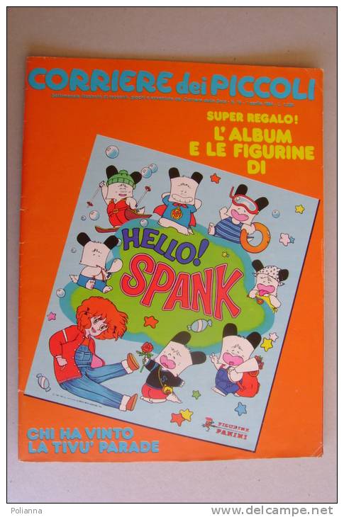 RA#03#09 CORRIERE DEI PICCOLI N.14 Aprile 1984/FUMETTI MANGA/TULIPANO NERO/LADY LOVE/HELLO SPANK/ALTAN/JENNY TENNISTA - Corriere Dei Piccoli