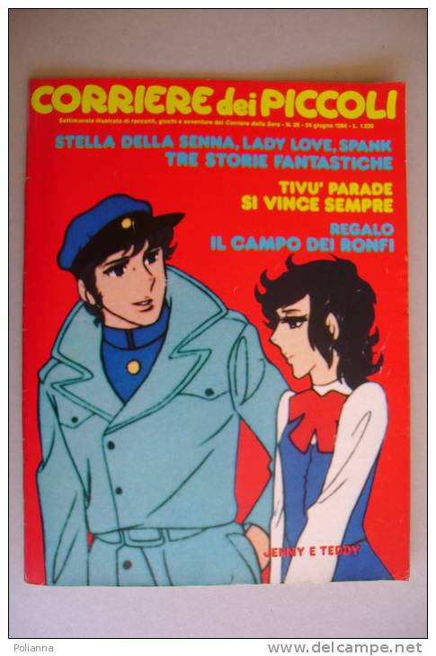 RA#03#16 CORRIERE DEI PICCOLI N.26 Giugno 1984/FUMETTI MANGA/TULIPANO NERO/LADY LOVE/HELLO SPANK/BIG JIM/JENNY TENNISTA - Corriere Dei Piccoli