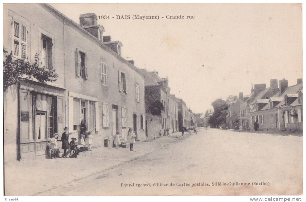 ¤¤  -   1934   -  BAIS   -   Grande Rue   -  Cafe Franville   -  ¤¤ - Bais