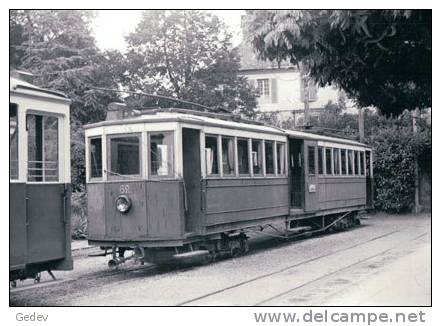 Chemin De Fer Allaman-Aubonne-Gimel, Train à Aubonne Photo 1948 BVA  220.12 AAG - Allaman