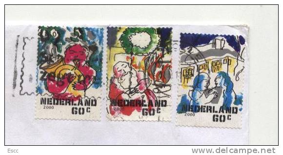 Mailed Cover (letter) With Stamps 2000   From The Netherlands To UK - Lettres & Documents