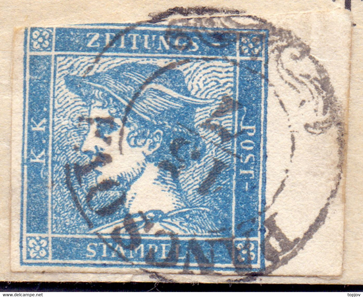 AUSTRIA - ÖSTERREICH - WOJVODINA - PANCSOVA To SUBOTICA - MERCURY  Type I + Marg 6 Mm  - 15.7.1851 - RARE - Dagbladen