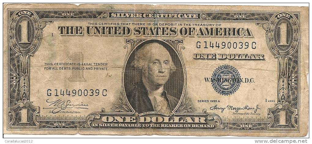 BILLET ONE DOLLAR SHORT SNORTER 2/3/44 - Bilglietti Della Riserva Federale (1928-...)