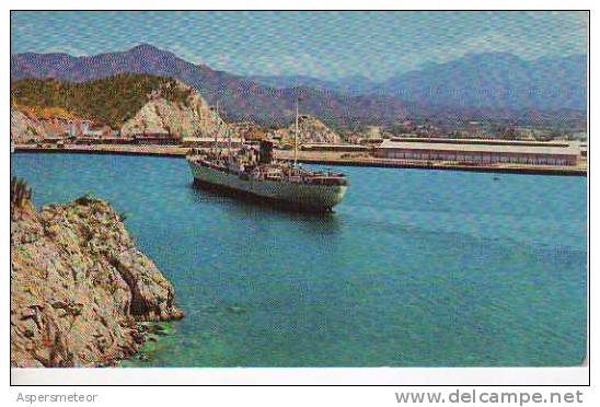 BAHIA Y MUELLES  SANTA MARTA  CIRCULADA 1961  COLOMBIA   OHL - Colombia