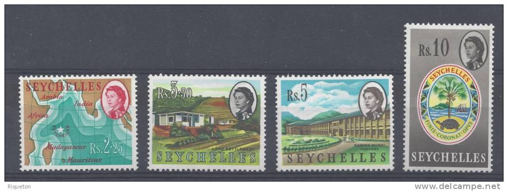 SEYCHELLES -1962/68 - N° 199 A 202 , X , TB . - Seychelles (1976-...)