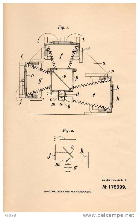 Original Patentschrift - C. Nachet In Paris , 1905 , Kamera Für Dreifarben - Photographie , Camera !!! - Fototoestellen