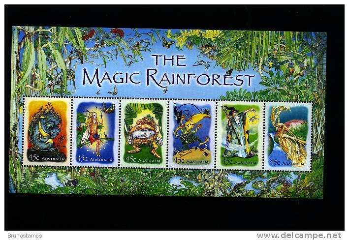 AUSTRALIA - 2002  THE MAGIC RAINFOREST  MS  MINT NH - Blocs - Feuillets