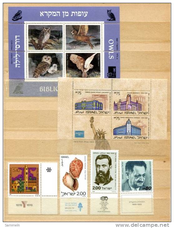 5087 - ISRAEL - Größeres Lot Mit Postfrischen Marken U. Blöcken, Viele Viererblöcke, Hohe Nominale - Lot Of Mnh Stamps - Collections, Lots & Series