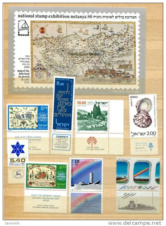 5087 - ISRAEL - Größeres Lot Mit Postfrischen Marken U. Blöcken, Viele Viererblöcke, Hohe Nominale - Lot Of Mnh Stamps - Collections, Lots & Series