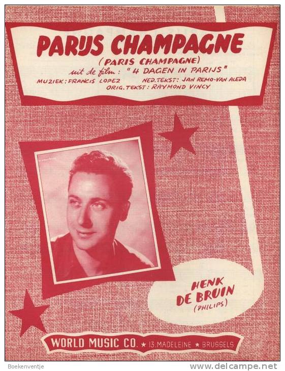 Parijs Champagne - Henk De Bruin - Paris Champagne - Gezang