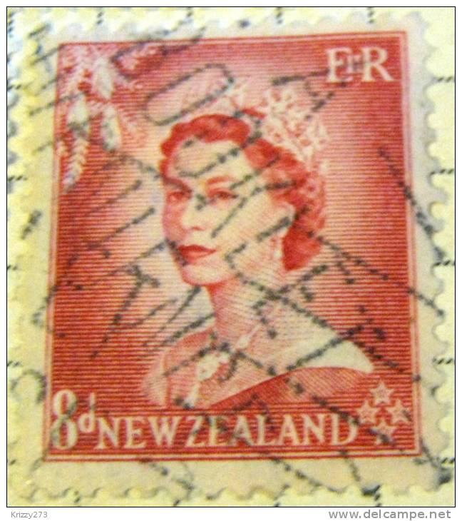 New Zealand 1953 Queen Elizabeth II 8d - Used - Other & Unclassified