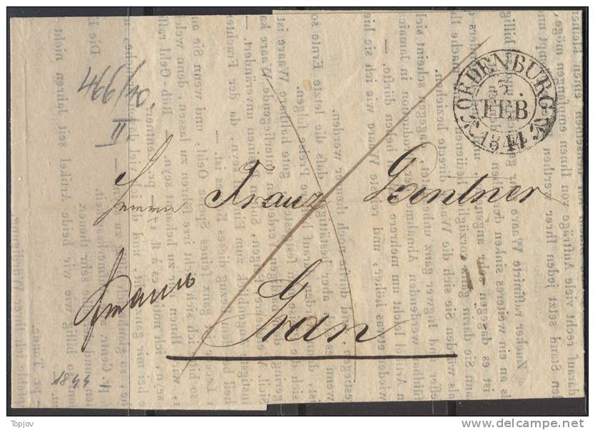 HUNGARY  -  OEDENBURG  SOPRON   - 5.2.1844. - Storia Postale