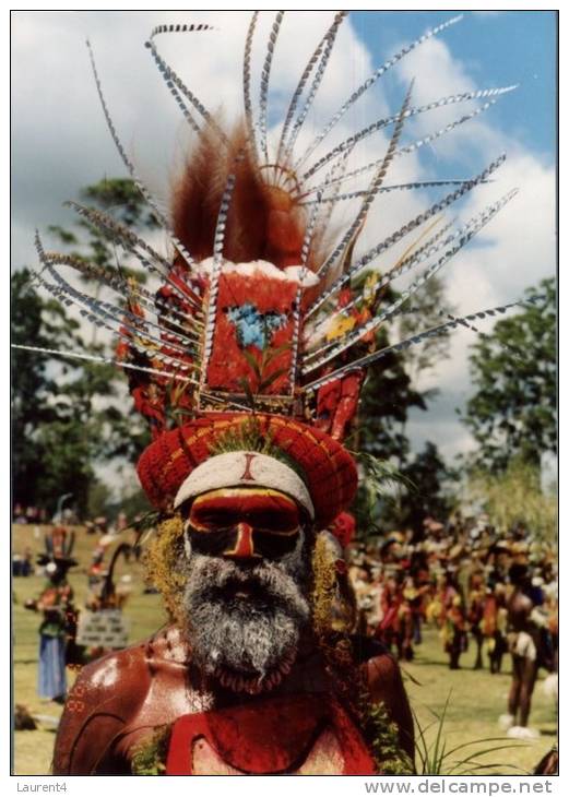 (300) Papaousie Nouvelle Guinée - Papua New Guinea - Warrior Mask Painting - Papouasie-Nouvelle-Guinée