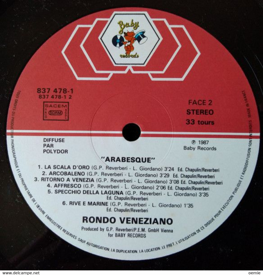 RONDO VENEZIANO   ° ARABESQUE - Andere - Italiaans