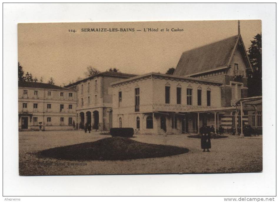 CPA  51: SERMAIZE Les BAINS   Hotel Et Casino       A VOIR   !!! - Sermaize-les-Bains