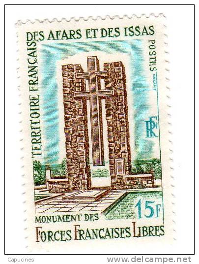 AFARS ET ISSAS - 1969: Monument Aux FFL (N° 347**) - Ungebraucht