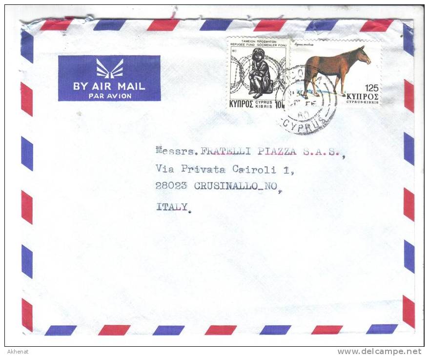 TZ361 - CIPRO , Lettera Commerciale Per L ' Italia Del 1980 . - Briefe U. Dokumente