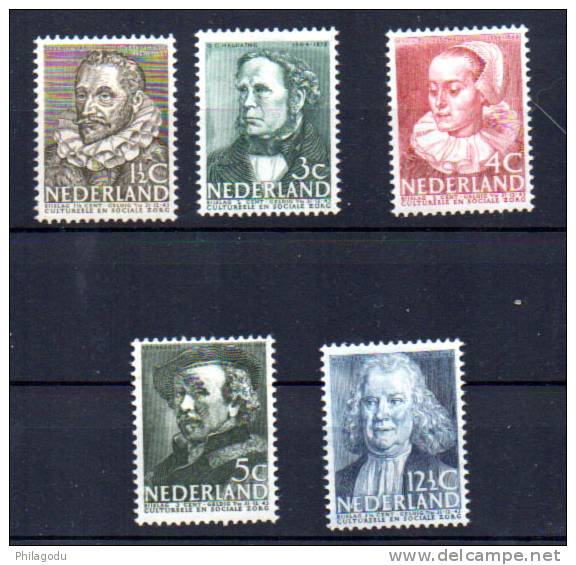 œuvres Sociales, 304 / 308*, Cote 18,50 € - Unused Stamps