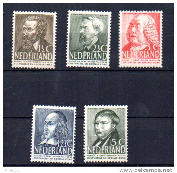 œuvres Sociales, 318 / 322*, Cote 18 €, - Unused Stamps