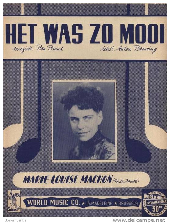 Het Was Zo Mooi - Marie Louise Machon - Chant Chorale