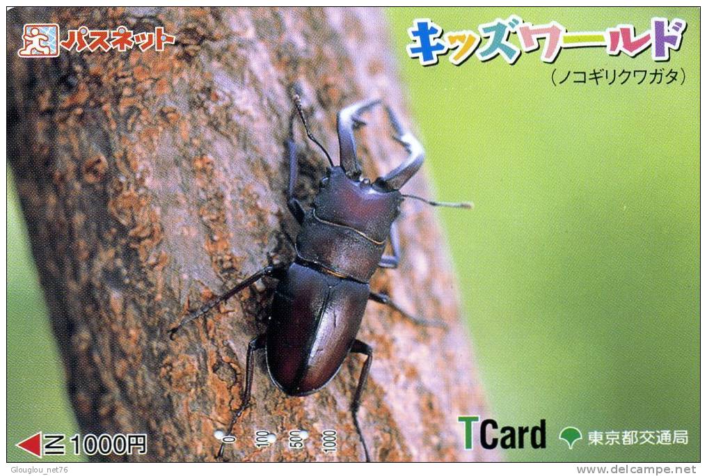 TELECARTE DU JAPON BUS OU AUTRES... A PETIT PRIX...THEME INSECTE....RARE!!!!!!... - Autres & Non Classés