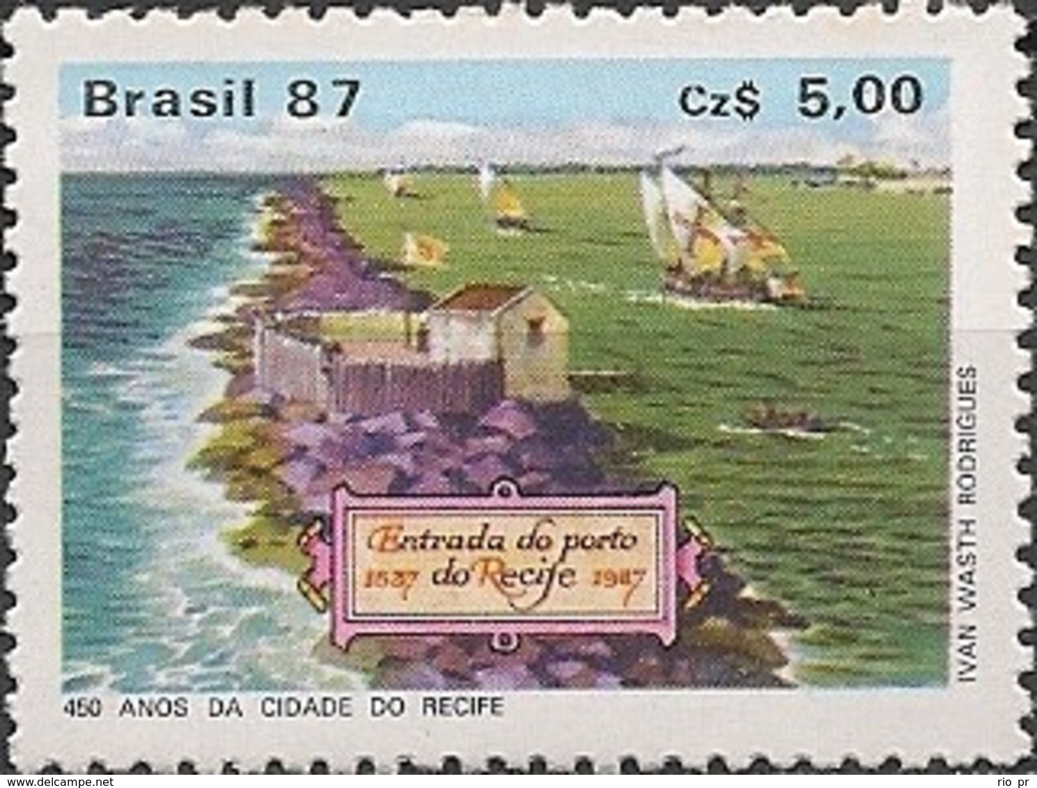 BRAZIL - CITY OF RECIFE, 450th ANNIVERSARY 1987 - MNH - Ungebraucht