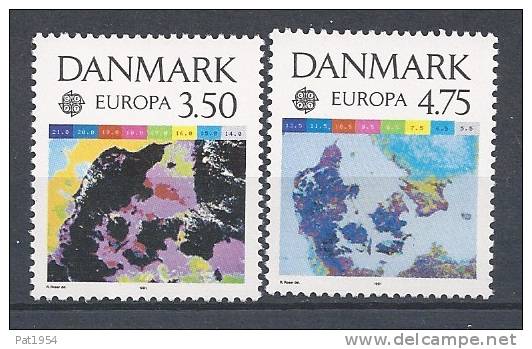 Danemark 1991 N°1004/1005  Neufs ** Europa "espace" - Neufs