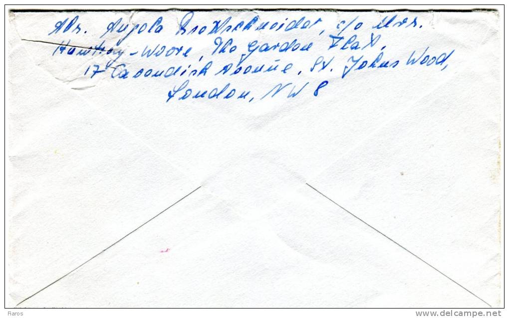 Great Britain- Cover Posted From St. Johns Wood-London [11.9.1961] To Aachen/ Germany - Storia Postale