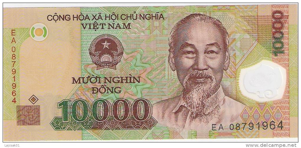 Vietnam 10.000 Dong 2008. UNC Polymer - Viêt-Nam