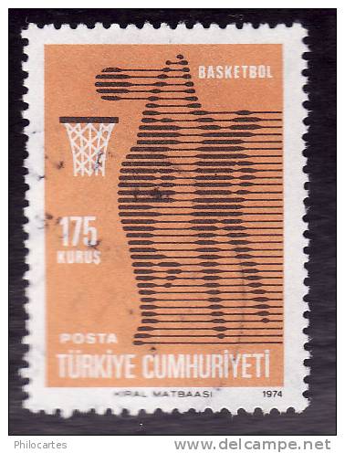 TURQUIE  1974  -  YT  2114  -  Basket Ball  -  Oblitéré - Oblitérés