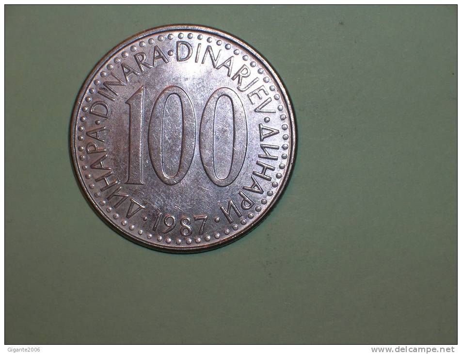 Yugoslavia 100 Dinares 1987 (3670) - Yugoslavia