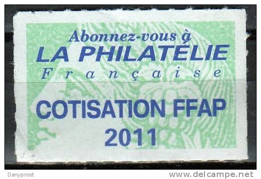 2011 / VIGNETTE COTISATION FEDERALE A LA FFAP - Altri & Non Classificati