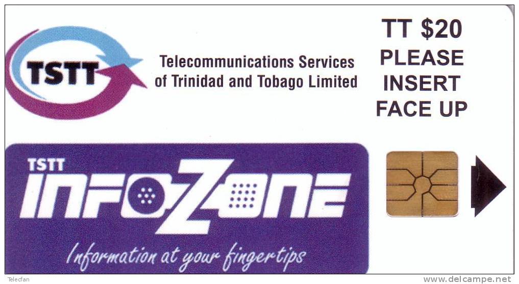 TRINITE ET TOBAGO INFOZONE TSTT 20$ NEUVE MINT NUMEROTEE RARE - Trinité & Tobago