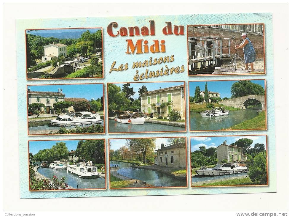 Cp, Midi-Pyrénées, Le Canal Du Midi, écrite 2011, écrite - Midi-Pyrénées