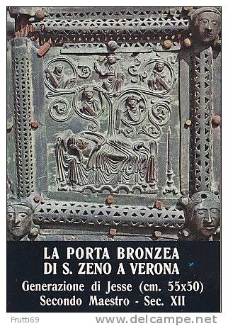 ITALY - AK123571 Verona - La Porta Bronzea Di S. Zeno - Generazione Di Jesse ... - Verona