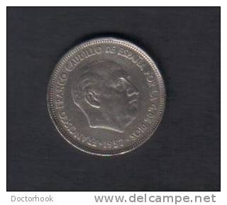 SPAIN   25  PESETAS  1957  (KM # 787) - 25 Pesetas