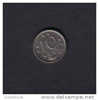 NETHERLANDS ANTILLES   10  CENTS  1971  (KM # 10) - Netherlands Antilles