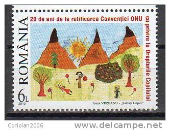 Romania 2010 / 20 Years UN Convention For Rights Of The Child - Unused Stamps