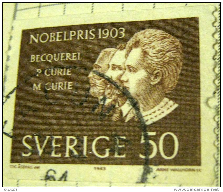 Sweden 1961 Nobel Prize Winners 1901 50ore - Used - Used Stamps